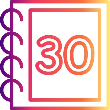 Matematik Otuz Yüksek Çözünürlüklü Düz Tasarım Sembolü