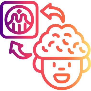 Beyin Grafiği Özel Dijital Sanat Düzenlemesi