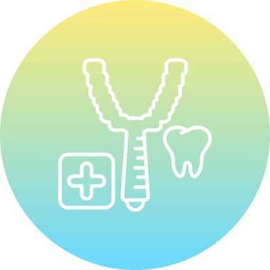 Diş macunu Eşsiz Yenilikçi Dijital Grafik Sembolü