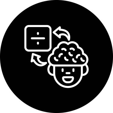 Beyin Bölümü Yaratıcı Minimum Vektör Sanatı Özelliği