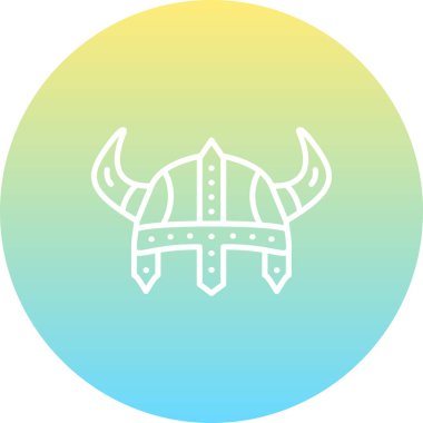 Viking Miğferi Stili Temiz Ürün Tasarımı Nesne