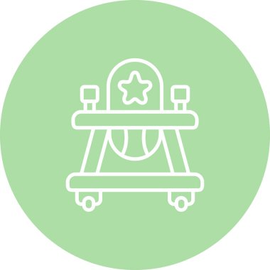 Baby Walker Modern Marka Vektör Servisi