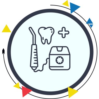 Diş Emici Kalın Web Grafiksel İllüstrasyonu