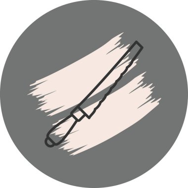 Anahtar Deliği Testere Minimum Düz Yaratıcı Grafik Tasarımı