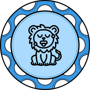 Sıcak Aslan Premium Temiz Dijital Sanat Düzeni