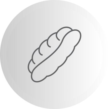 Hot Dog Modern Dengeli Marka Vektörü Sembolü