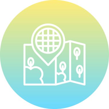 Konum Izgarası Belirgin Vibrant Dijital Grafik Özelliği