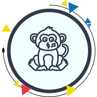 Islık Maymun Yüksek Çözünürlüklü Minimum Vektör Tasarımı