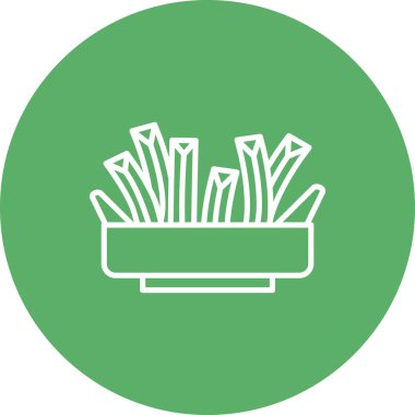 Fries Minimal Düz Yaratıcı Grafik Tasarımı