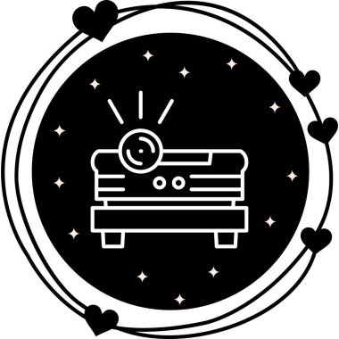 Projektör Ayrı Modern Dijital Tasarım Elemanı