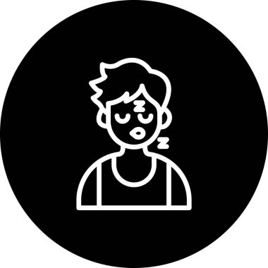 Uyuyan Çocuk Dinamik Modern Yaratıcı Vektör Varlığı