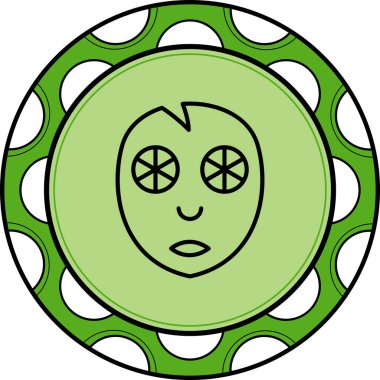 Yüz Maskesi Biçimli Özel Vektör Tasarım Varlığı