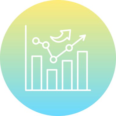 Büyüme Grafiği Modern Dijital Sanat Nesnesi