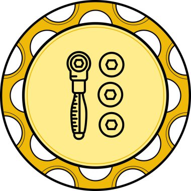 Soket Seti Zarif Profesyonel Düz Grafik Sembolü