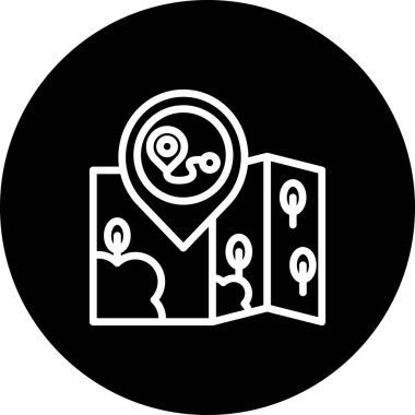 Konum Rout Profesyonel Temiz Düz Grafik Özelliği