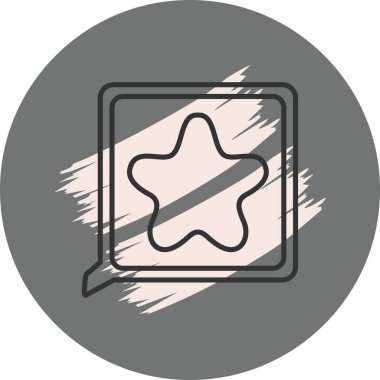 Yorum Rozeti Yaratıcı Minimum Vektör Sanatı Özelliği