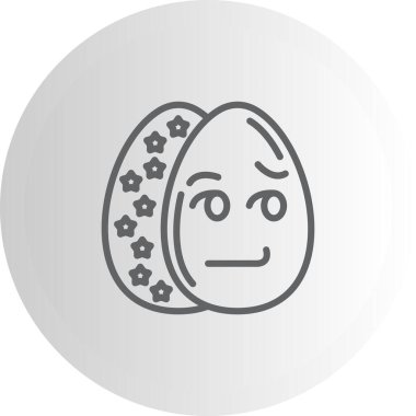 Paskalya Sırıtışı Modern Soyut Yaratıcı Tasarım Varlığı