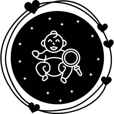 Bebek Denetimi Biçimli Özel Vektör Tasarımı Varlığı