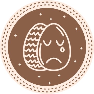 Paskalya Hayal Kırıklığı Modern Dengeli Markalaşma Vektörü Sembolü