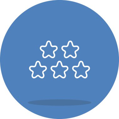 Beş Yıldız Beğeni Yüksek Çözünürlüklü Sanat Sembolü