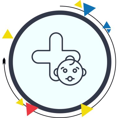 Pediyatrist Yaratıcı Fonksiyonel Web Grafiksel Yaratıcı Web Grafiksel Sembolü