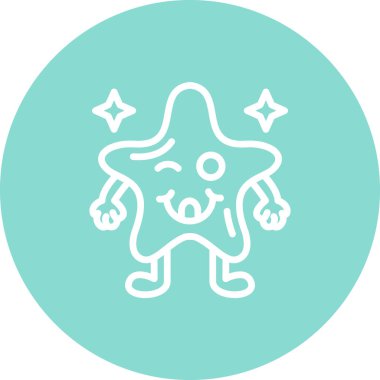 Lezzetli Yıldız Tasarlanmış Zarif Vektör Sanatı Nesnesi