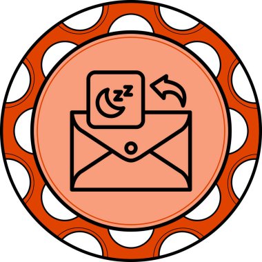 E- posta Uyutulmuş Zarif Vektör Sanat Nesnesi