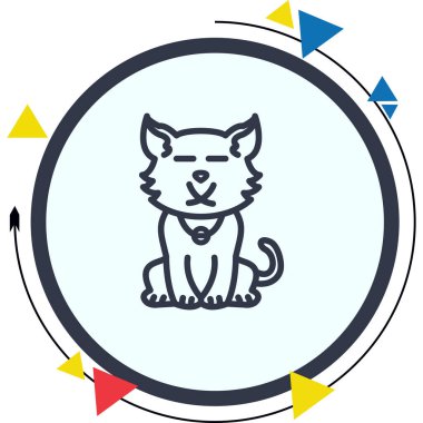 Sessiz Kedi Premium Çağdaş Düz Vektör Özelliği