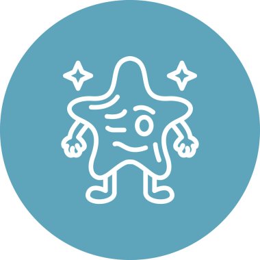 Sersemlemiş Yıldız Ayırıcı Profesyonel Yaratıcı Grafik Elementi