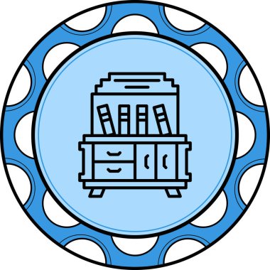 Kitaplık Profesyonel Asgari Yaratıcı Grafik Nesnesi