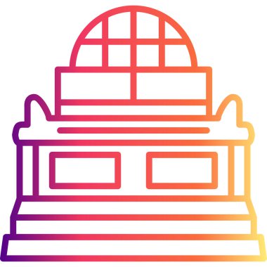 Mısır Mezarı Asgari Dijital Grafik Sembolü