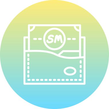 Tacikistan Cüzdanı Yaratıcı İşlevsel Web Grafik Sembolü