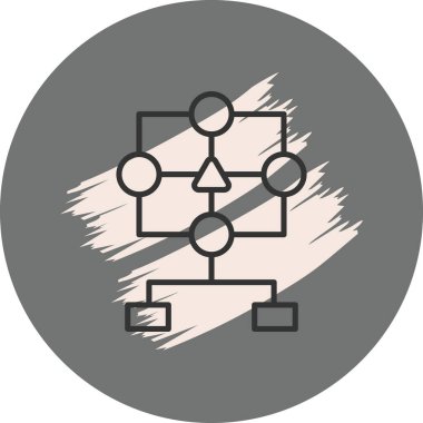 Karar Ağacı Zarif Çağdaş Dijital Grafik Özelliği