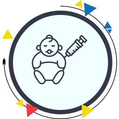 Bebek Aşısı Belirgin Asgari Markalaştırma Vektör Varlığı