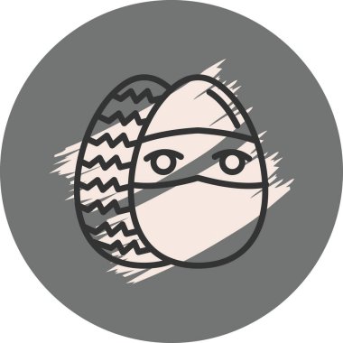 Paskalya Ninjaları Yumurta Yenilikçi Minimum Ürün Tasarımı Düzeni