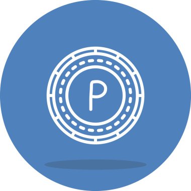 Botswana Madeni Para Yaratıcı Eşsiz Markalaştırma Vektörü Elementi