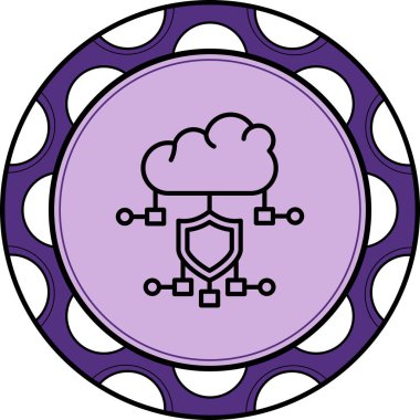 Bulut Güvenliği Stili Düz Kullanıcı Arayüzü Özelliği