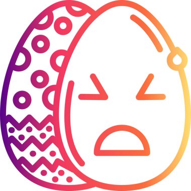 Paskalya Üzücü Yumurta Yüksek Kaliteli Modern Vektör Elementi