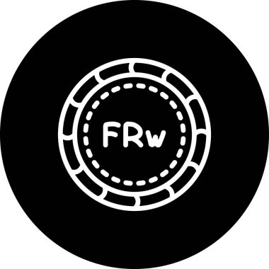 Ruanda Zarif Profesyonel Düz Grafik Sembolü