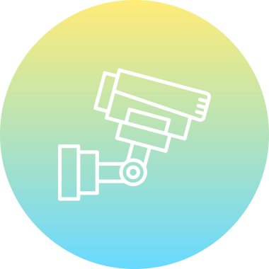 CCTV simge vektör illüstrasyon tasarımı