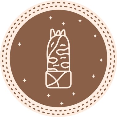 Kebap Simgesi vektör çizimi tasarımı