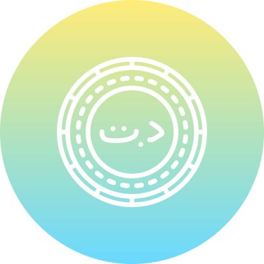 Tunus Sikkesi Sofistike Özel Vektör Sanatı Nesnesi