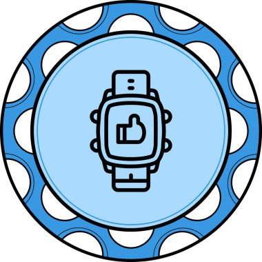 Akıllı Saat Modern Dijital Sanat Nesnesi Gibi