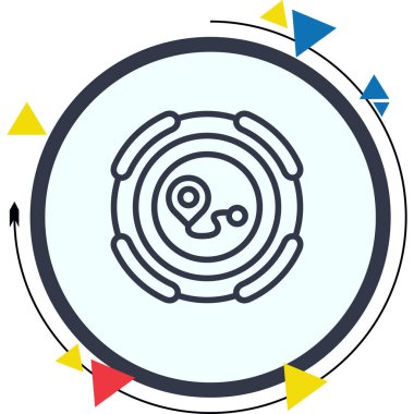 Yönlendirilmiş Modern Dengelenmiş Marka Vektörü Sembolü