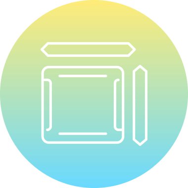 Kare Dengeli Düz Modern Tasarım Elemanı