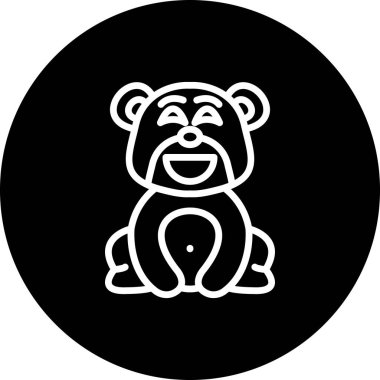 Mutlu Ayı Modern Soyut Yaratıcı Tasarım Varlığı