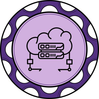 Bulut CDN Yüksek Kaliteli Grafik Sembolü