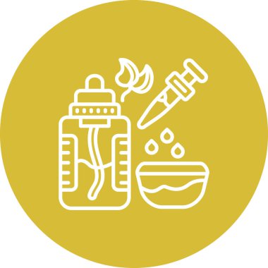 Temel Yağ Yaratıcı Minimum Vektör Sanatı Özelliği