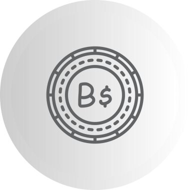 Bahamalar Sikke Ayırt Vibrant Dijital Grafik Özelliği