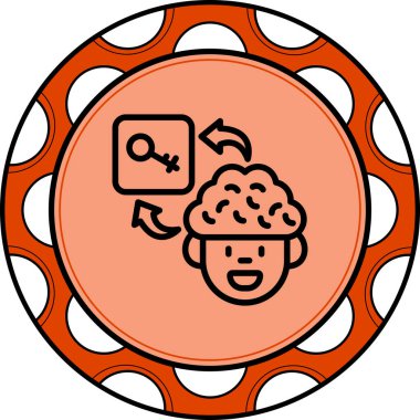 Beyin Anahtarı Rafineri Zarif Vektör Sanat Nesnesi